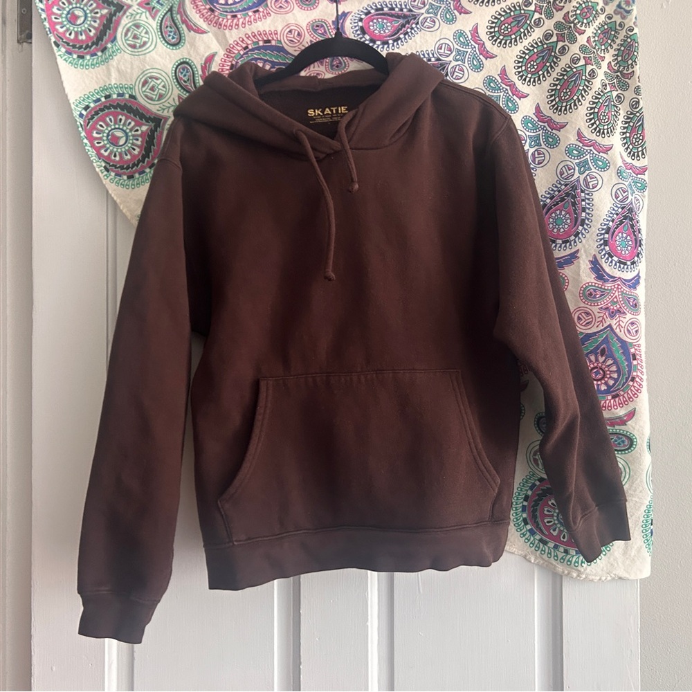 LAST CALL!!!!! SKATIE ULTRALUX HOODIE BROWN SMALL